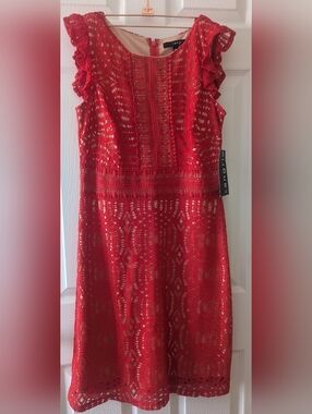 Red Lace dress